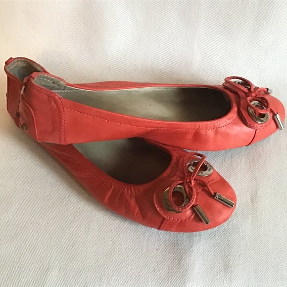 Dark Salmon  Leather Rudsak Flats / Loafers - Picture 2 of 6